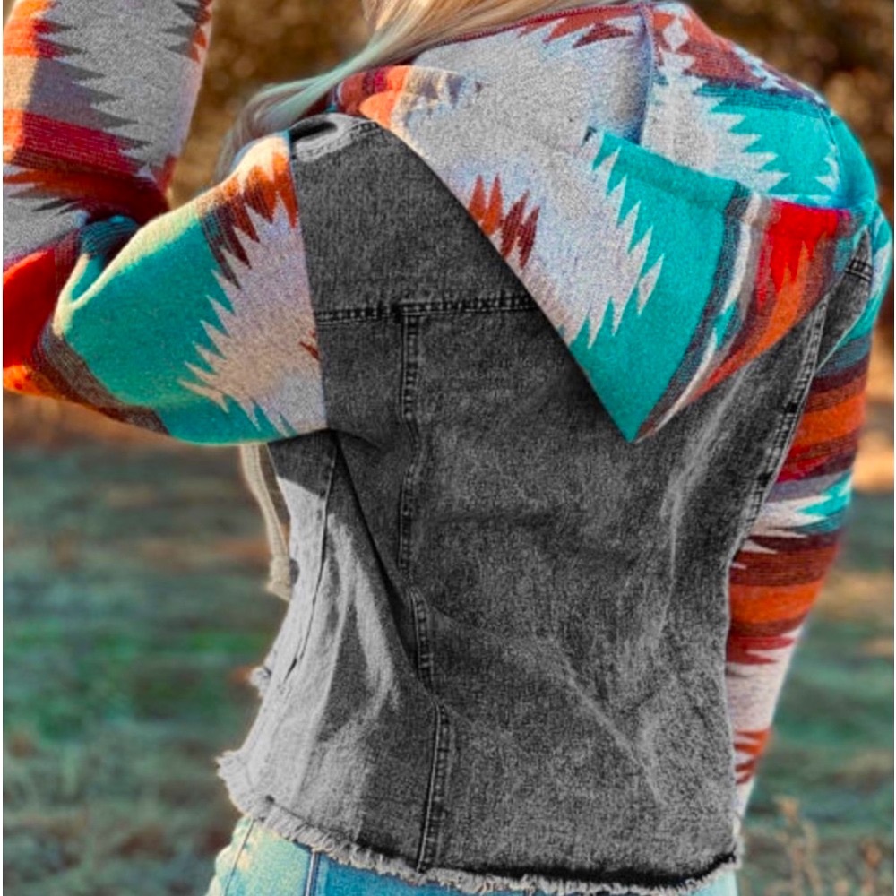 Stylish Multicolor Denim Jacket - image 5